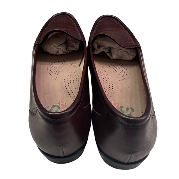 SAS Simplify Everyday Moccasin Loafer Antique Wine Women Sz 9.5N Leather Comfort - Picture 4 of 7
